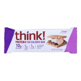 Think! Thin Protein And Fiber Bar - S'mores - Case Of 10 - 1.41 Oz