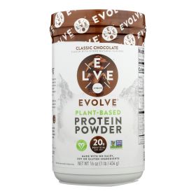 Evolve Real Plant-powered Classic Chocolate Flavor Protein Powder - 1 Each - 16 Oz