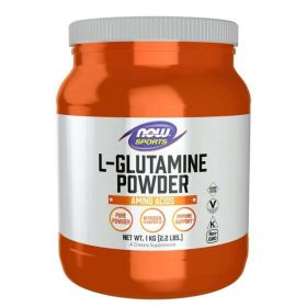 NOW Sports Nutrition, L-Glutamine Pure Powder, Nitrogen Transporter*, Amino Acid, 35.3-Ounce