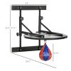 Soozier Adjustable Speed Bag Platform, Wall Mounted Speed Bags for Boxing, with 360-Degree Swivel and 10'' Speedbag