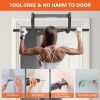 Wall Mounted Pull Up Bar Exercise Chin Bar Portable Dip Bars for Indoors Home Gym