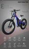 AOSTIRMOTOR 26" 1500W Electric Bike Fat Tire P7 48V 20AH Removable Lithium Battery for Adults S17-1500W