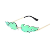 Sunglasses Rimless Wave Glasses Fire Shape Glasses Eyewear For Party