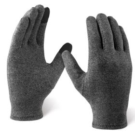 Sports Fitness Training Protective Gloves Winter Hemp Grey Warm Gloves (size: M)