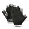 Breathable Fitness Gloves Gym Weightlifting Thin Non-slip Half Finger Cycling Gloves Equipment Yoga Bodybuilding Training Sports Black Color